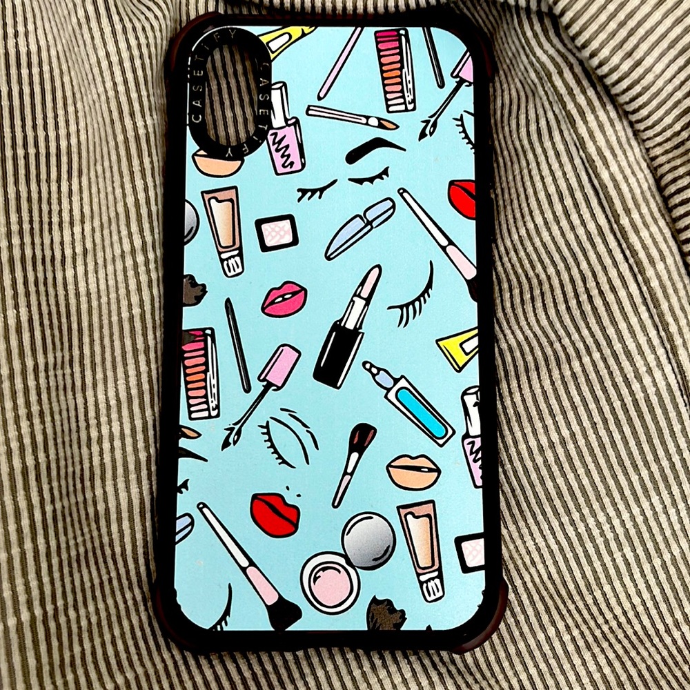 Blue non clear Casetify case!! For iPhone XS!!
